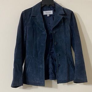 Wilsons Leather Navy Women's Blazer